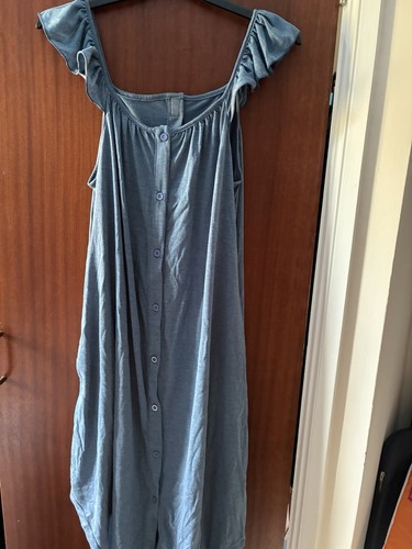 Maternity labour gown blue - maternity, in