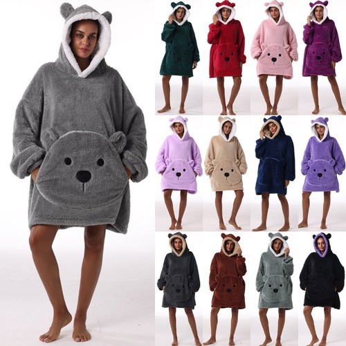 Oversized hooded bear - oversized, tr