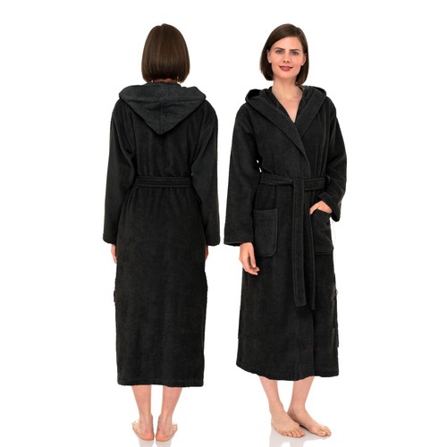 Luxury hooded bathrobe unisex - luxury,