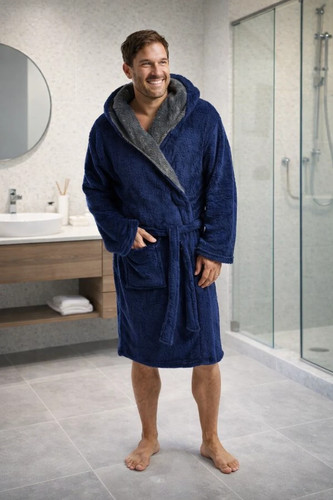Men hooded fleece - hooded, dressing