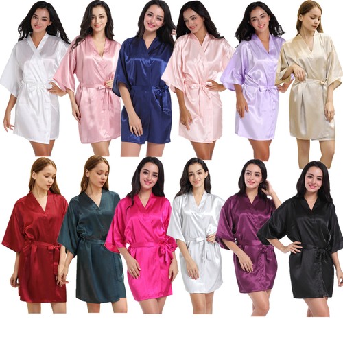Satin robe wedding bride - satin,