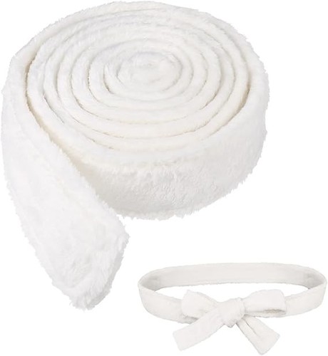 White dressing gown belt - dressing,