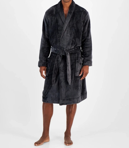 Mens luxury fleece robe - robe, super
