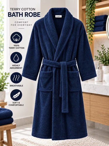 Terry towelling bathrobe for - bathrobe,
