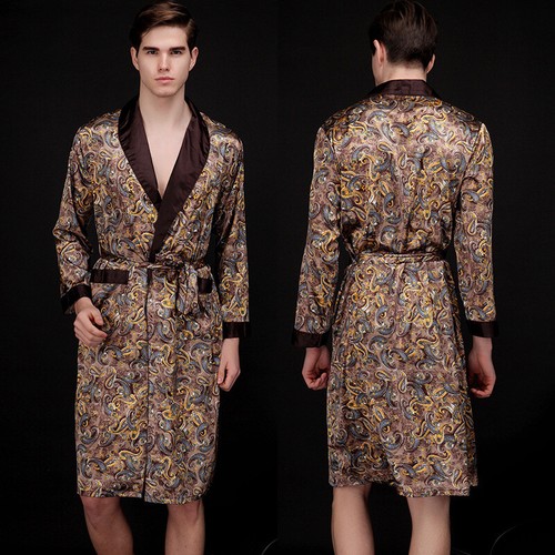 Mens satin kimono - uk,