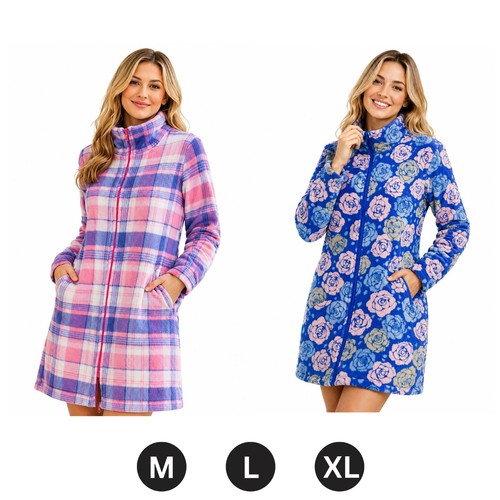 Womens ladies fleece dressing - fleece,