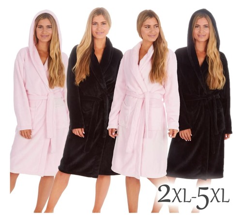 Ladies dressing gown plush - ladies,