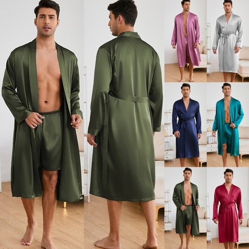 Men long satin - uk, pajamas