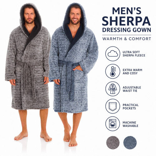 Men sherpa fleece dressing - men's,