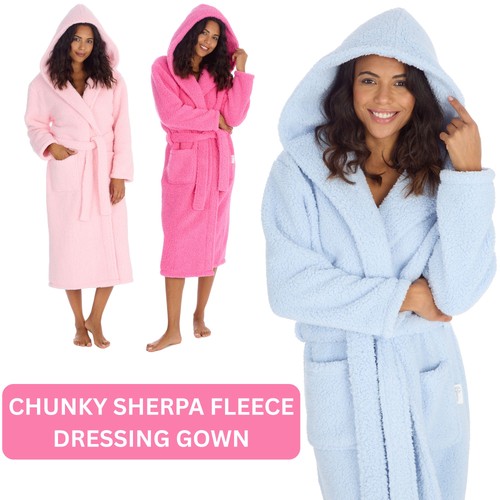 Womens longline robe chunky - longline,
