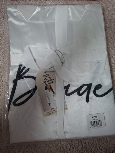 Bride white dressing gown new - bride,
