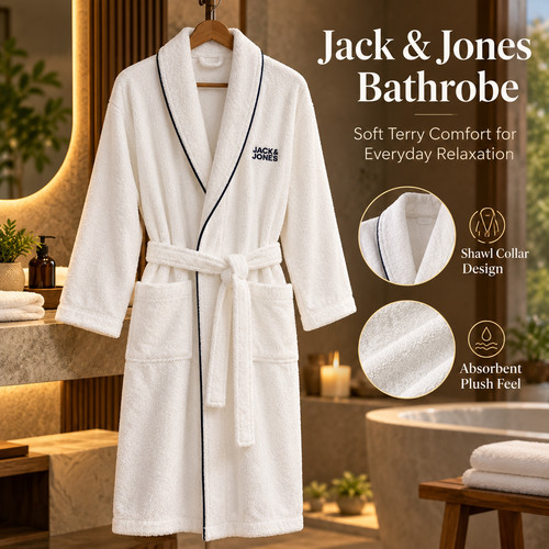 Unisex bathrobe cotton terry - unisex,