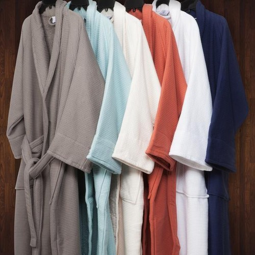 Unisex waffle bathrobe 100 - bathrobe, 100%