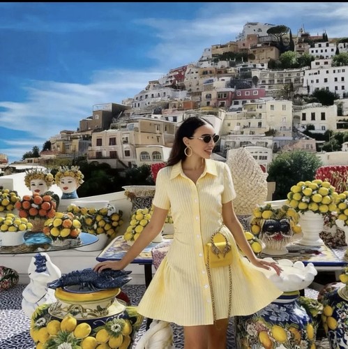 Stylish short summer gown - summer,