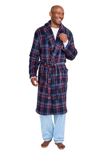 Mens thermal dressing gown - thermal,