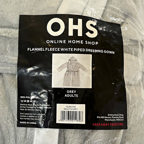 Ohs grey flannel - ohs, fleece