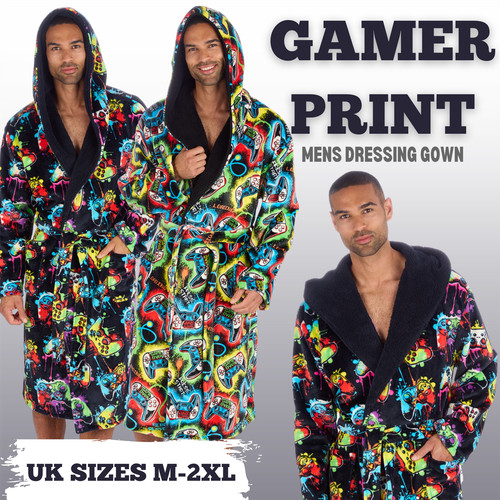 Mens gamer print dressing - mens,