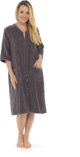 Ladies terry towelling zip - ladies,