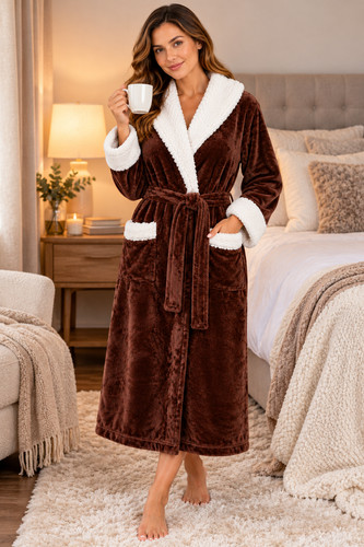 Womens luxury fluffy dressing - womens,