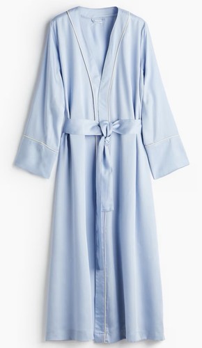 Light blue sating dressing - h&m,