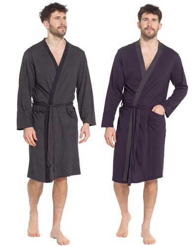Mens dressing gown jersey - mens, robe