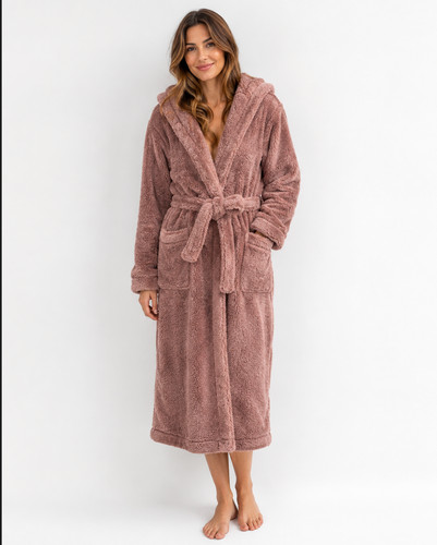 Nutmeg fleece hooded - m&s,