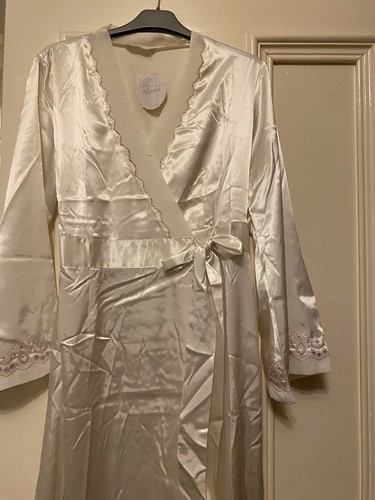 Adored cream satin - m&s,