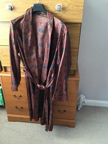 Silk dressing gown mens - silk,